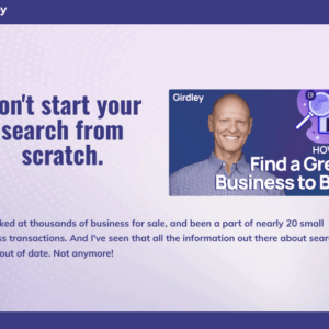 Michael Girdley – How To Find A Great Business To Buy Download