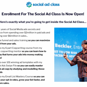 [SUPER HOT SHARE] Miles Beckler – Social Ad Class Download