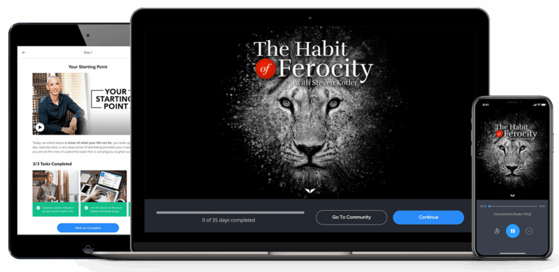 [SUPER HOT SHARE] Mindvalley – Steven Kotler – The Habit of Ferocity Download
