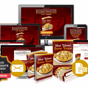 Most Wanted Quiche Recipes | Instant Niche PLR Free Download