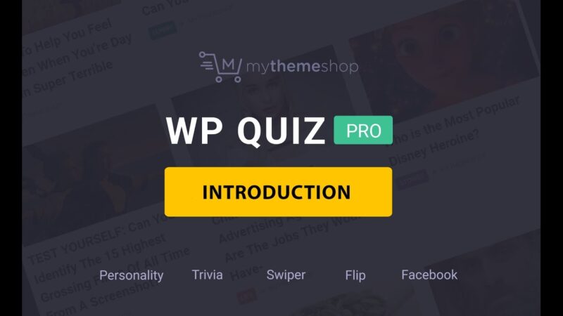 MyThemeShop WP Quiz Pro WordPress Plugin Free Download