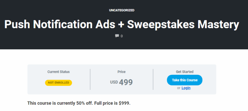 [SUPER HOT SHARE] Nick Lenihan – Push Notification Ads + Sweepstakes Mastery Download