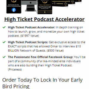 [SUPER HOT SHARE] Omar Elattar – High Ticket Podcast Accelerator Download