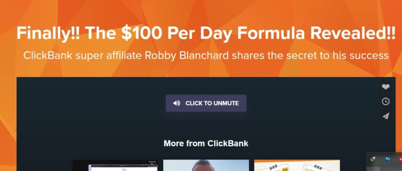 Robby Blanchard – Clickbank – Spark 200 Level Course $100/day Formula Download