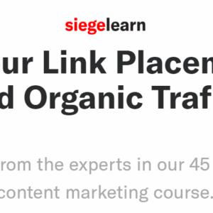 [SUPER HOT SHARE] SiegeLearn – Content Marketing Course Download