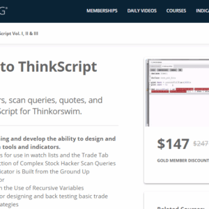 [SUPER HOT SHARE] Simpler Trading – INTRODUCTION TO THINKSCRIPT VOL. I, II & III Download