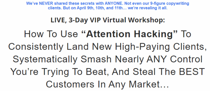 Stefan Georgi – The 3 Day “Attention Hacking” VIP Workshop Download