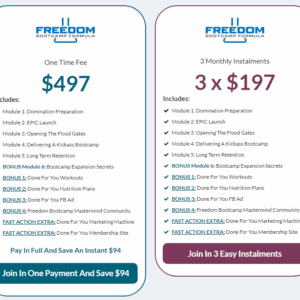 [SUPER HOT SHARE] Tim Megginson – Freedom Bootcamp Formula Download