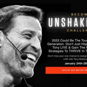 Tony Robbins – Become Unshakeable Challenge 2023 Download