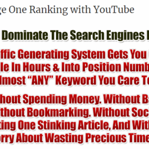 [SUPER HOT SHARE] Tube Raiding $995 – Page One Ranking with YouTube Download