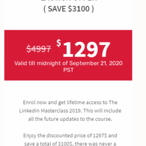 [SUPER HOT SHARE] Vaibhav Sisinty – LinkedIn Masterclass 2020 Download