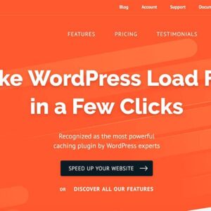 WP Rocket WordPress Plugin Free Download