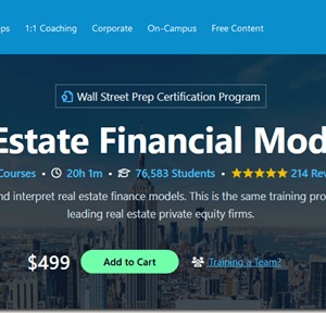 Wall Street Prep – Real Estate Financial Modeling Download