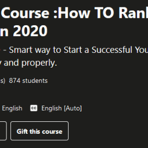 [GET] Youtube SEO Course – How TO Rank Video #1 On YouTube in (2020) Free Download