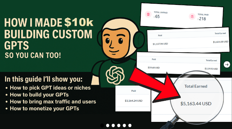 GPTs Money Blueprint – Make Money with GPTs – ChatGPT Store Monetization System Kit Download